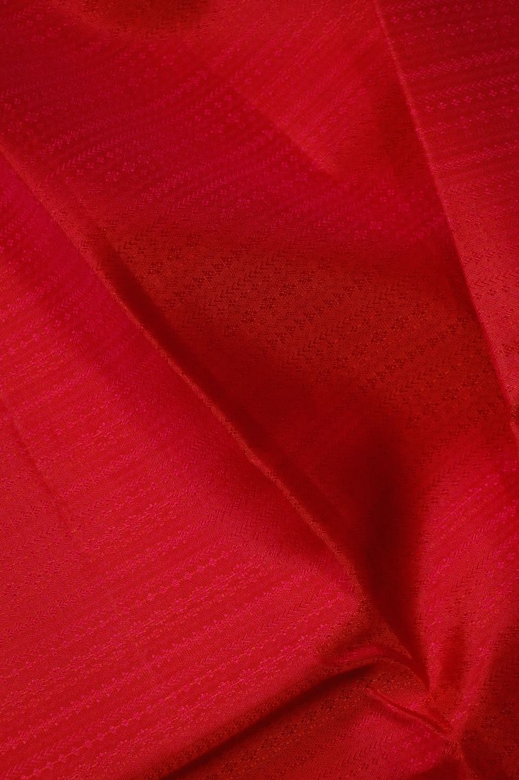 Elegant Bright Pink Pure Silk Saree with Subtle Texture Detailing view 3