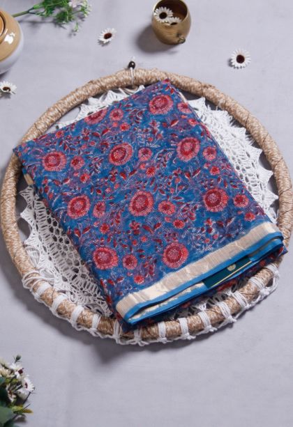 Traditional Floral Lightweight Saree