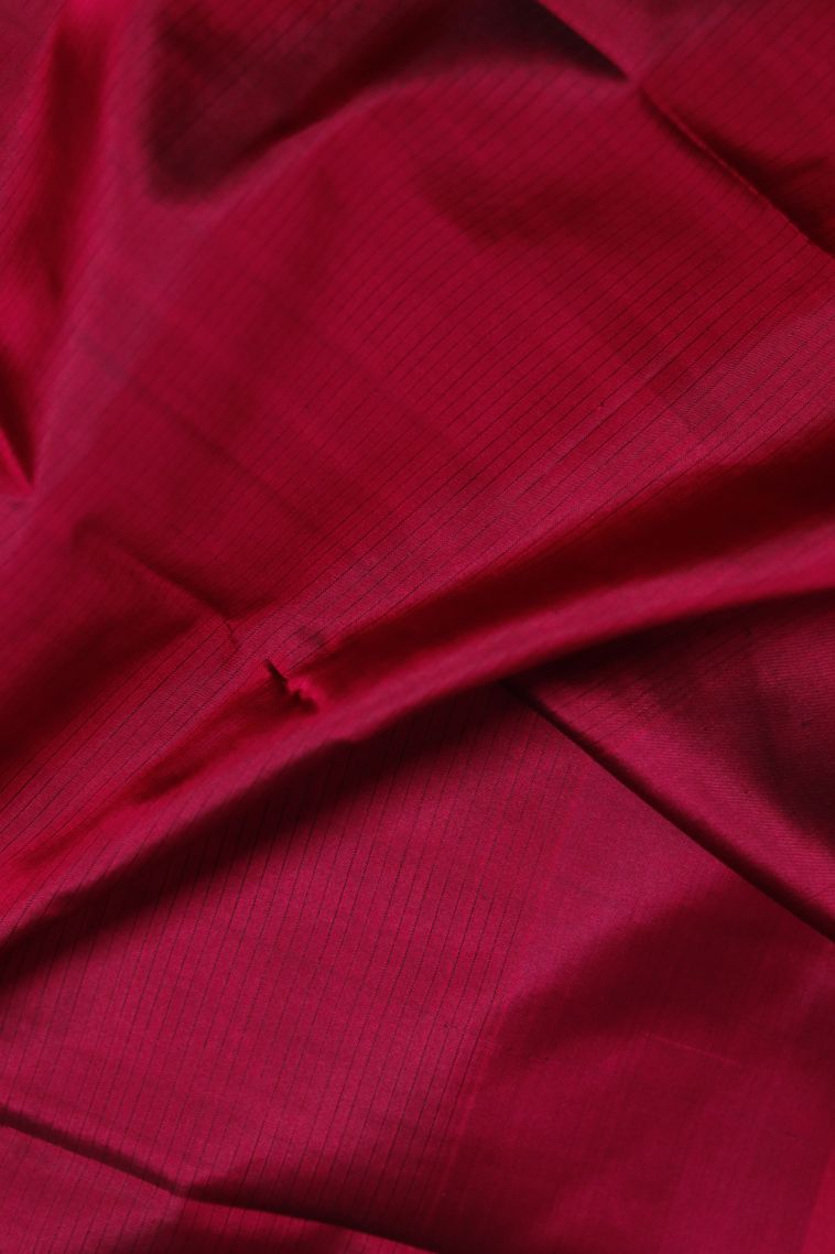 Designer Pure Silk Saree in Deep Purple with Elegant Solid Contrast Border view 2