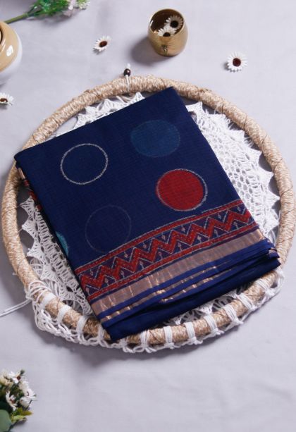 Festive Collection Lightweight Saree with Round Dotted Design