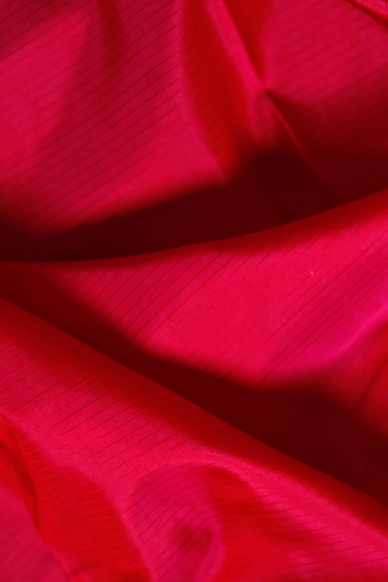 Pure Silk Saree in Golden Yellow Shade with Without Zari Detailing view 2