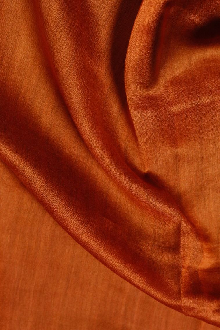 Elegant Amber Lightweight Saree with Solid Colour Detailing view 3