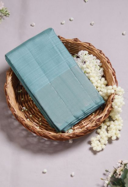 Everyday Wear Blue Pure Silk Saree - Comfortable and Stylish