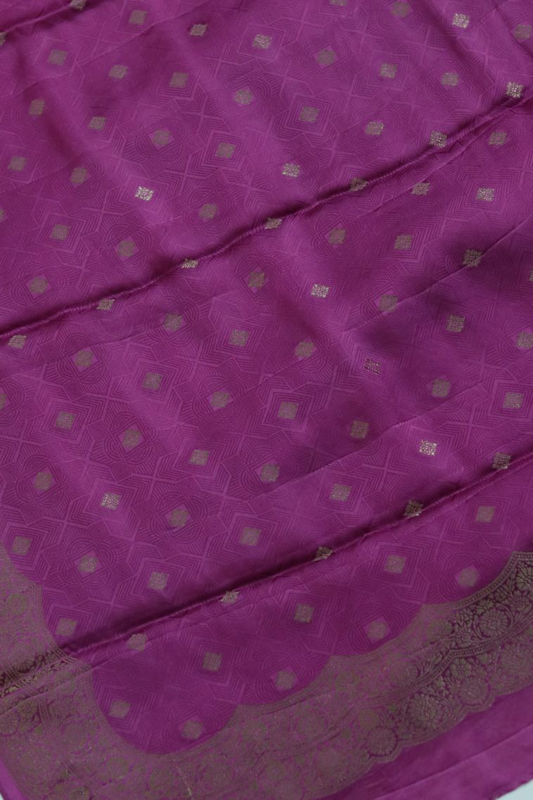 Silk-cotton Banarasi Saree with Buti fills - Timeless Style view 2