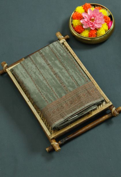 Designer Silk-cotton Banarasi Saree with Woven Work - Festive Collection