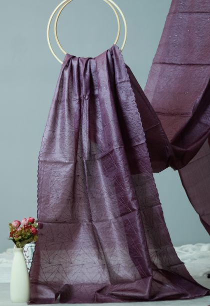 Classic Stiff & Rich Finish Saree in Purple
