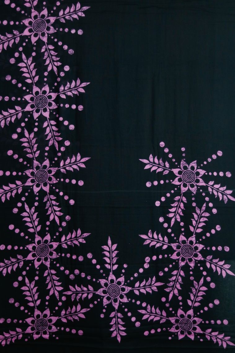 Lightweight Saree in Black Shade view 2
