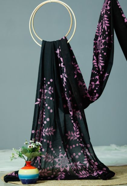 Lightweight Saree in Black Shade
