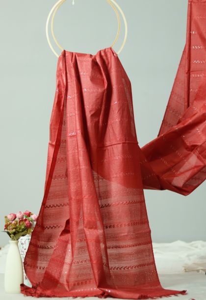 Festive Collection Stiff & Rich Finish Saree with Rich Stripes