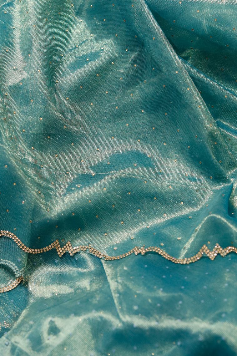 Party Wear Soft & Flowing Saree with Elegant Embroidery Finish view 2