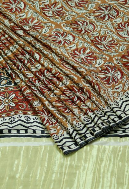Office Wear Soft & Flowing Saree in Multi-colour with Printed Accents