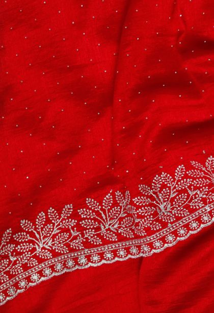 Classic Soft & Flowing Saree in Red