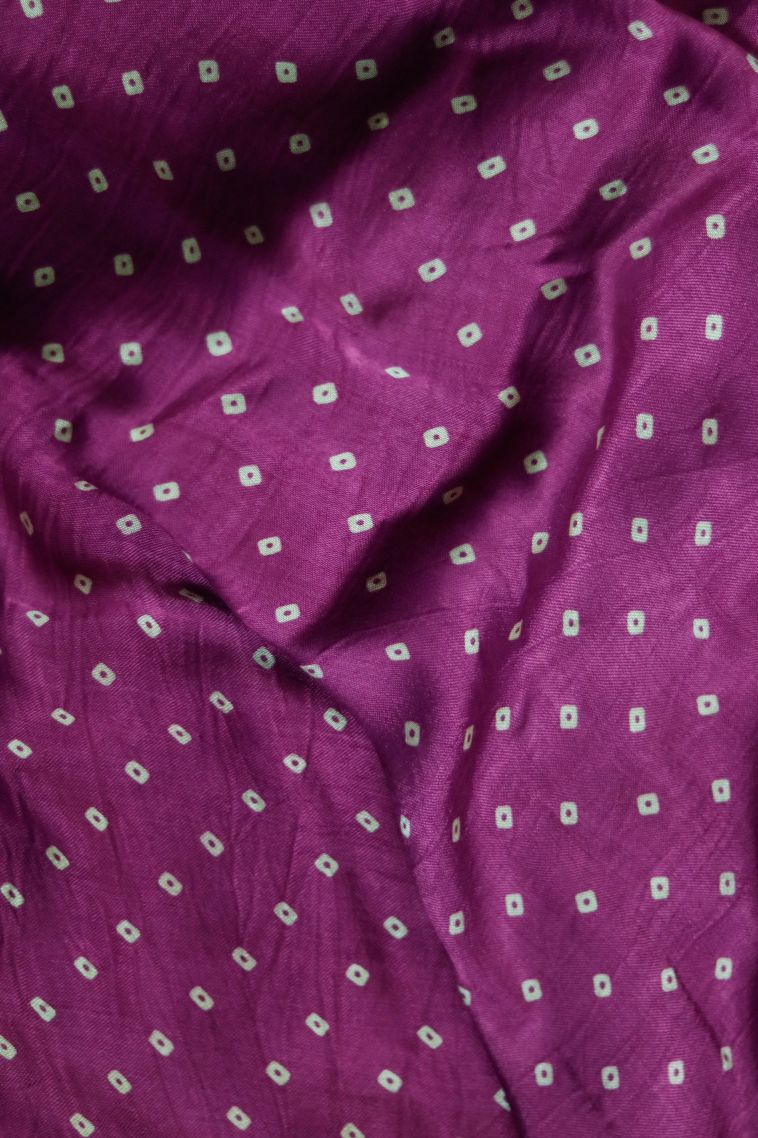 Traditional Modal Soft & Flowing Modal Saree in Dark Magenta - Ideal for Office view 3