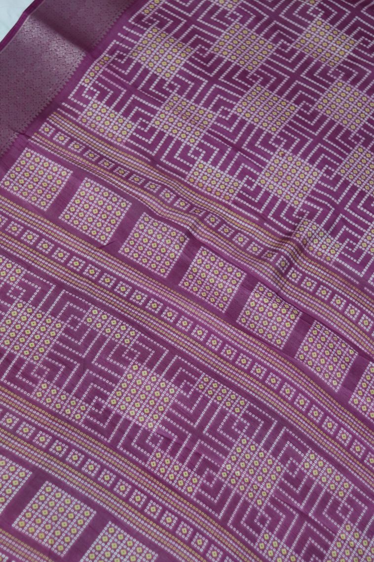 Festive Wear Dola Silk Saree in Purple with Elegant Zari Finish view 2