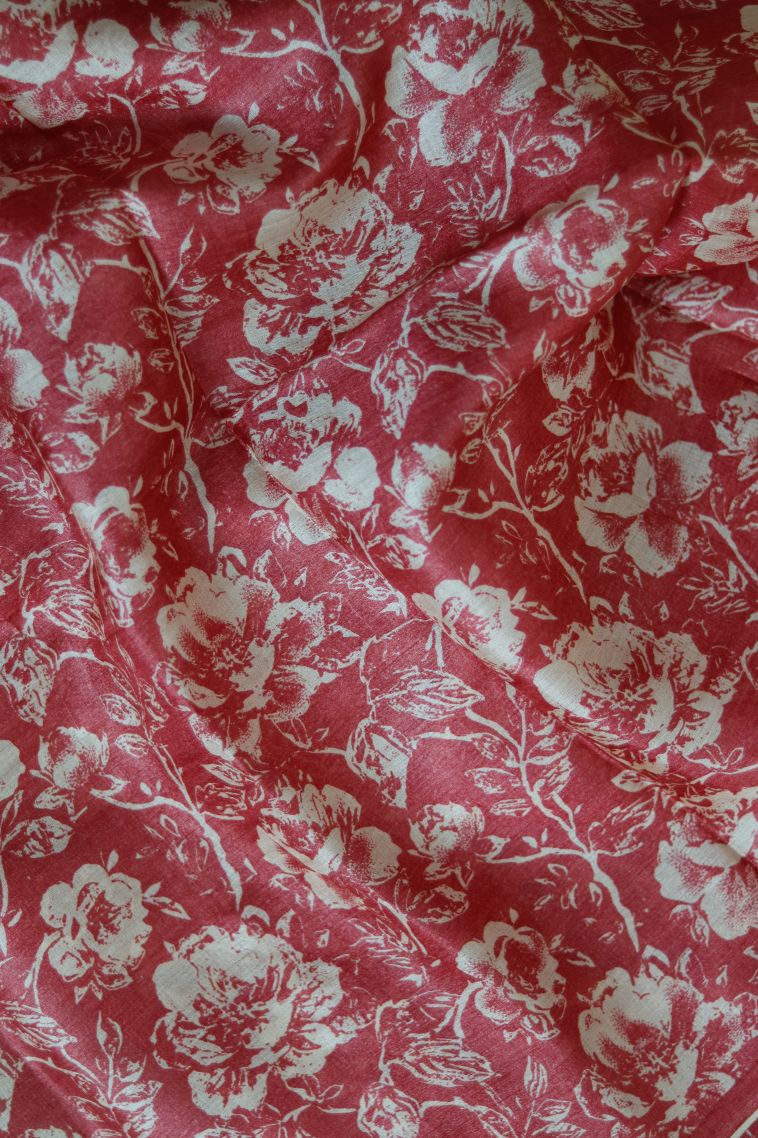 Festive Collection Tusser Silk Saree with Subtle Floral Motif view 4