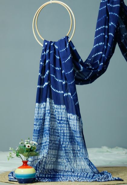 Graceful Blue Lightweight Saree