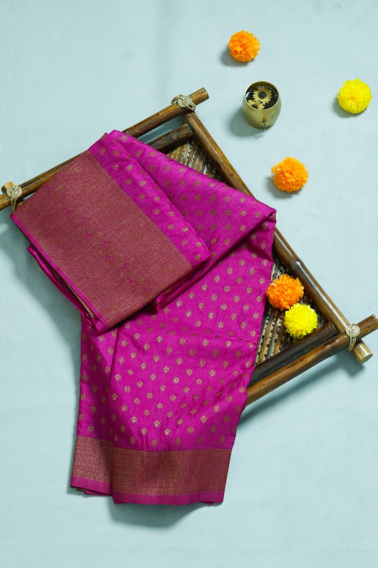 Classic Lightweight Saree in Pink view 1