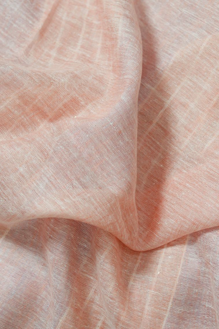 Elegant Pure Linen Saree with Solid Border view 2