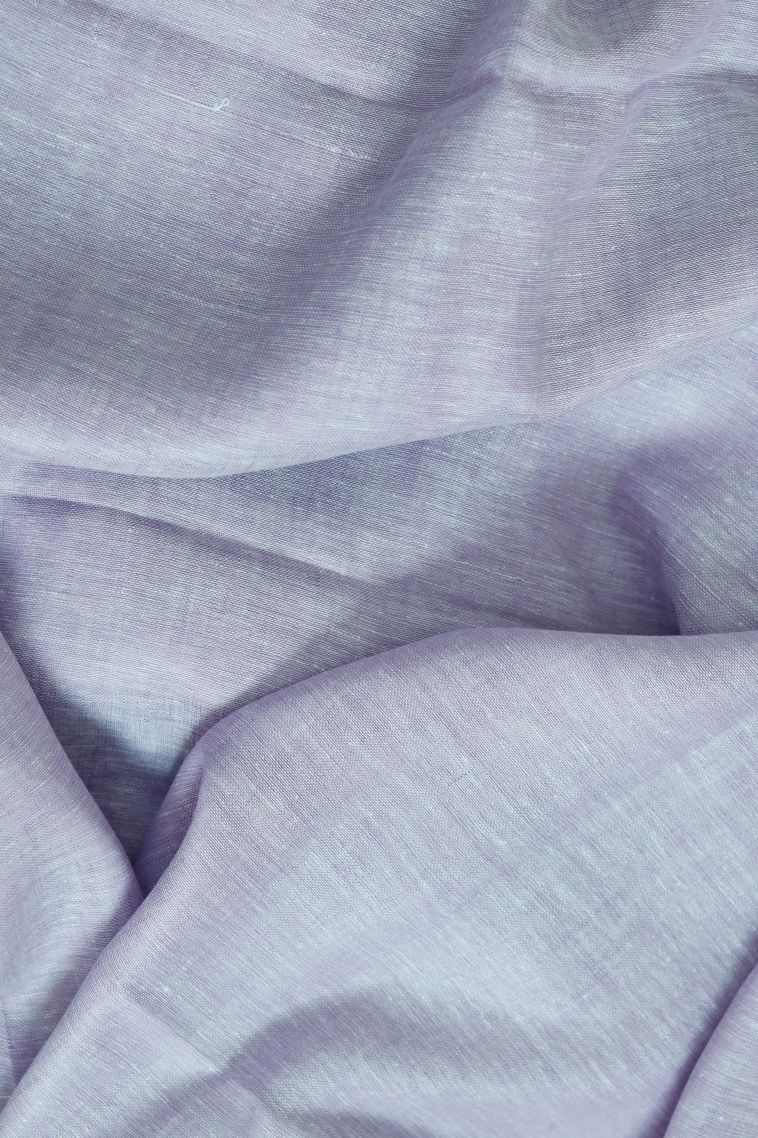 Elegant Pure Linen Saree with Solid Border view 3