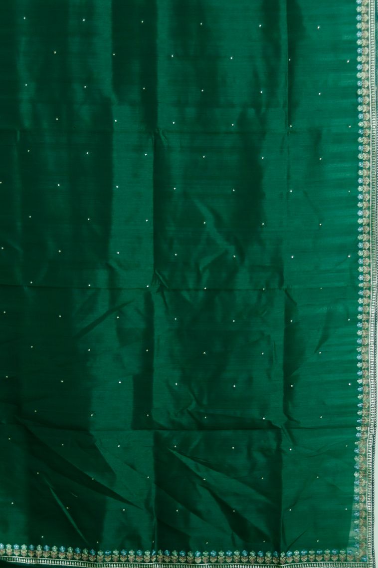 Festive Collection Tusser Silk Saree with Subtle Dotted Motifs view 2