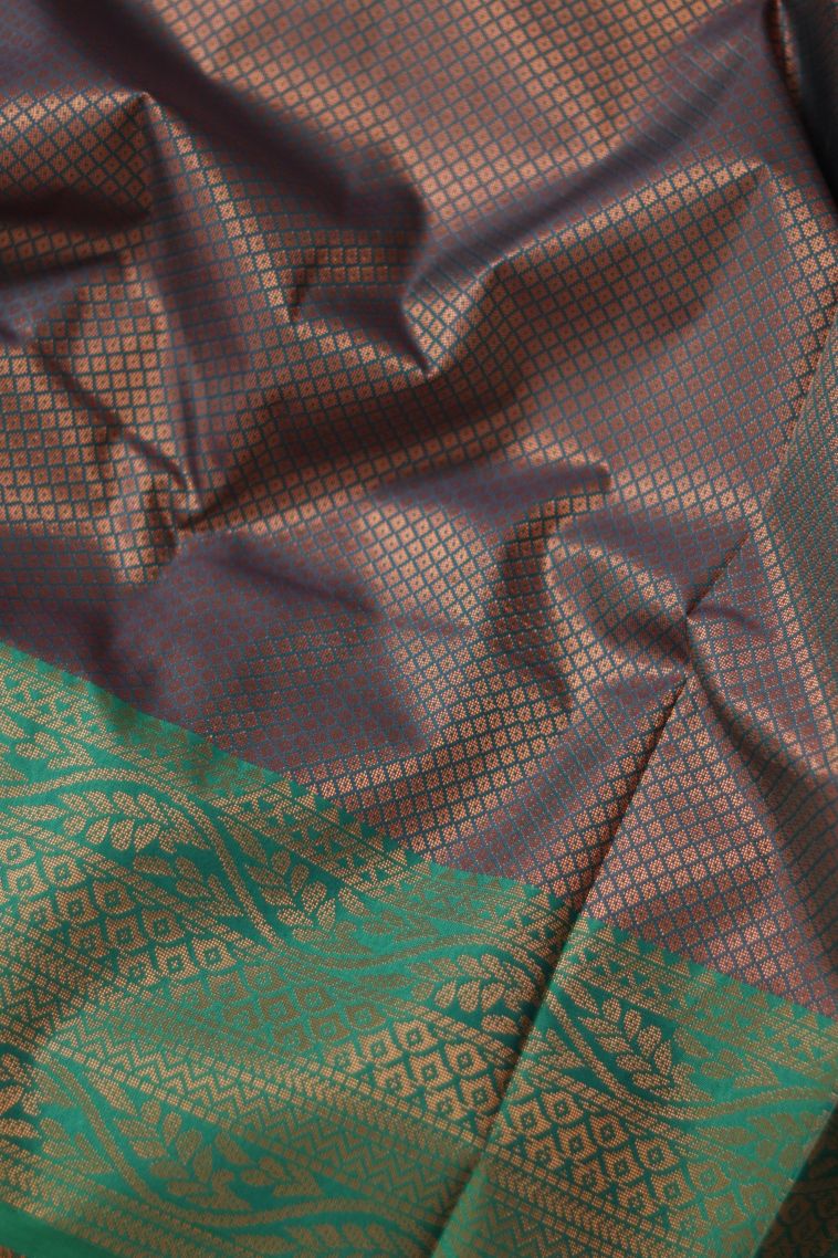 Elegant Semi-silk Saree in muted Pink with Grand Zari Border - Perfect for Festive view 3