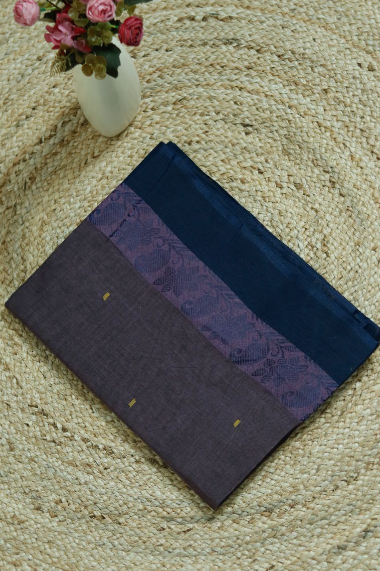 Elegant Bengal Pure Cotton Saree with Floral Motifs Border view 1