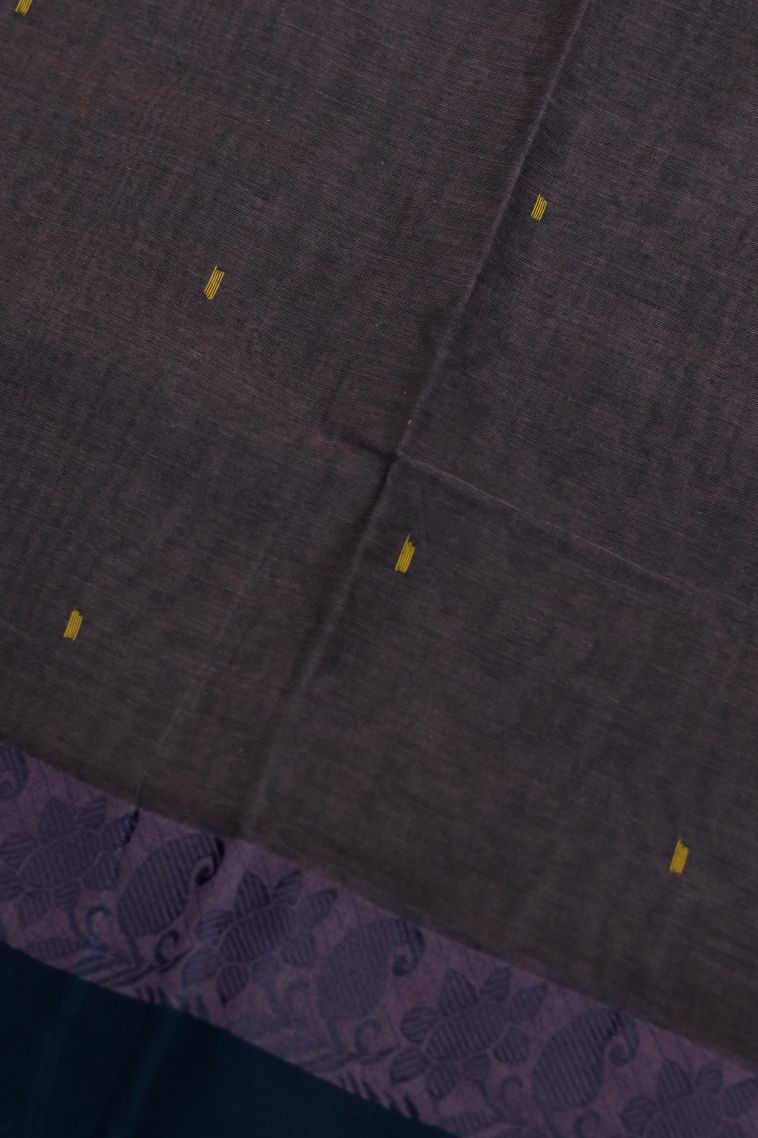 Elegant Bengal Pure Cotton Saree with Floral Motifs Border view 4