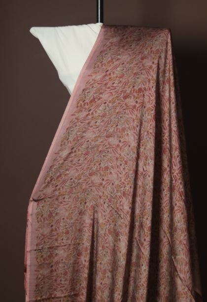 Classic Modal Silk Saree Featuring Abstract Floral Pattern
