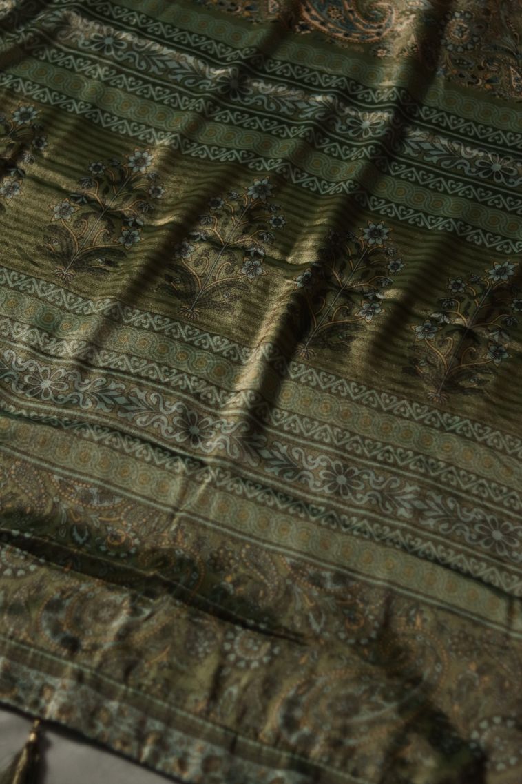 Festive Wear Modal Silk Saree with Elegant Floral Motifs Finish view 2