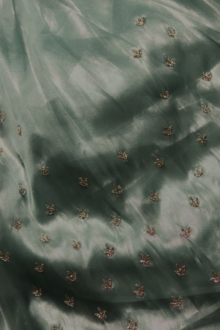 Graceful Teal Fancy Saree view 3
