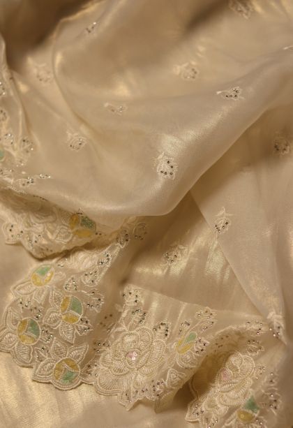 Fancy Saree in Mustard Yellow Shade