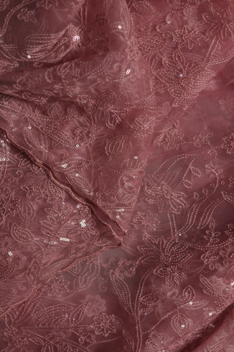 Classic Fancy Saree in Dusty Rose view 1