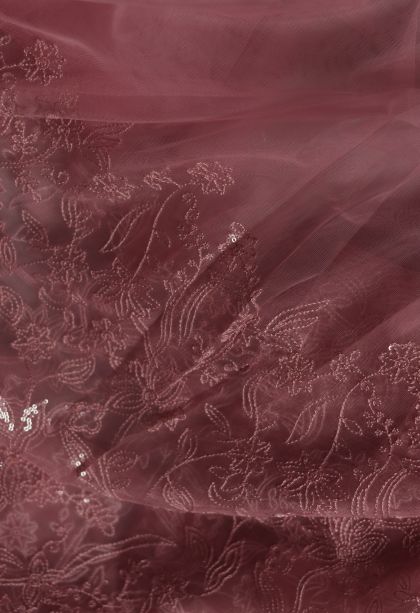 Classic Fancy Saree in Dusty Rose