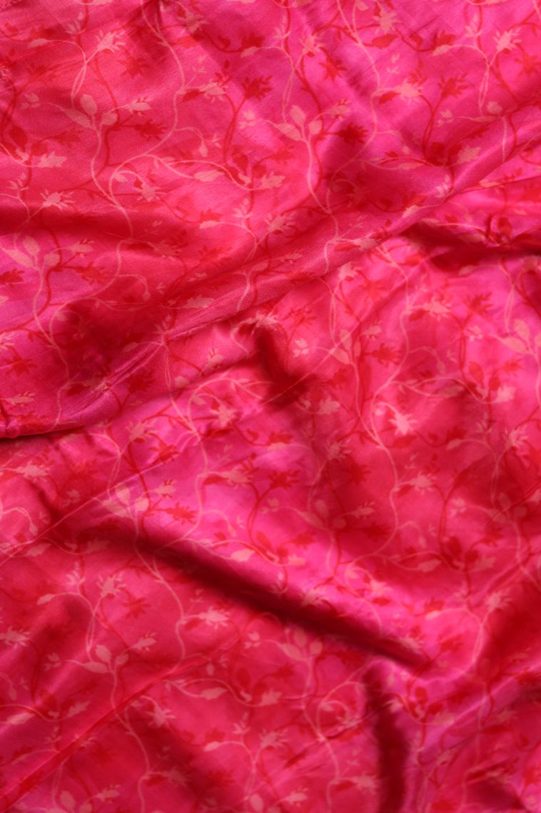 Traditional Floral Modal Silk Saree - Ideal for Festive view 3