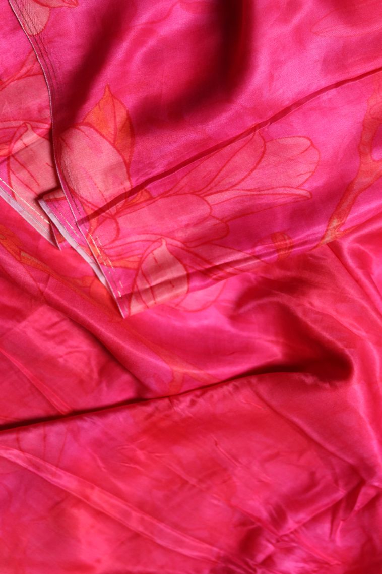 Traditional Floral Modal Silk Saree - Ideal for Festive view 4