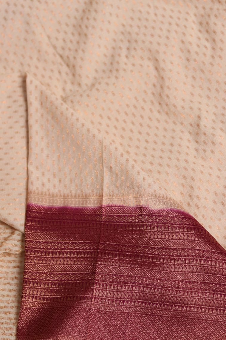 Modern Banarasi Saree in Pastel Yellow with Designer Abstract Motif Border view 4