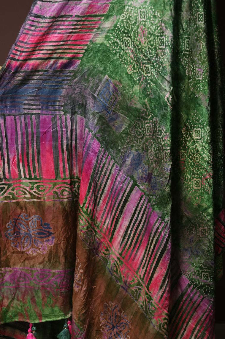 Trending Modal Silk Saree with Abstract Motif Finish view 2