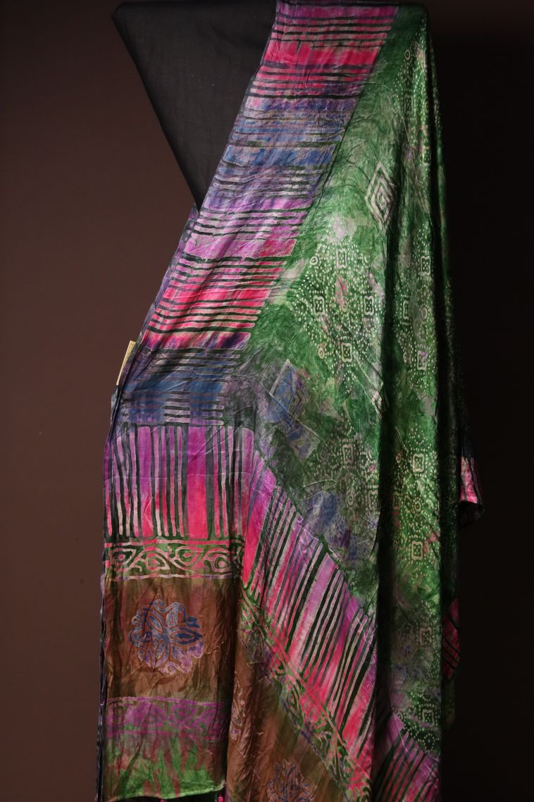 Trending Modal Silk Saree with Abstract Motif Finish view 1
