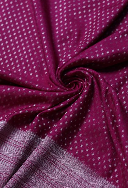 Classic Banarasi Saree in Magenta