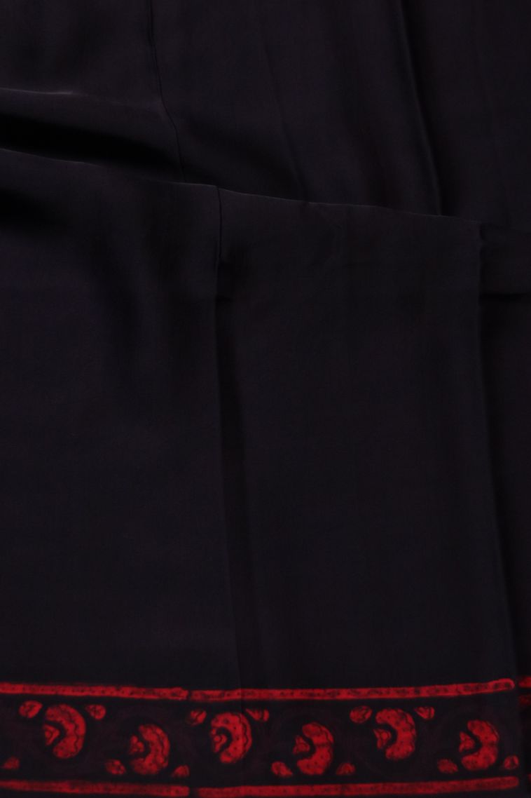 Graceful Black Modal Silk Saree view 3