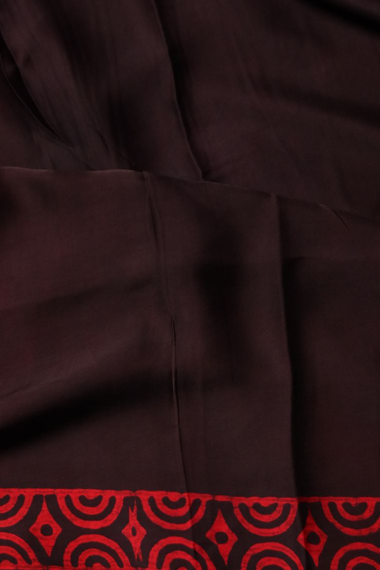 Modal Silk Saree with Classic Abstract Motif Finish view 3