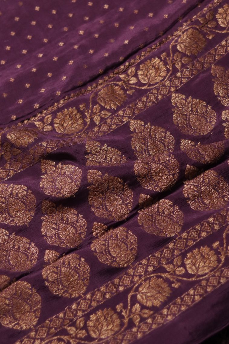 Festive Collection Banarasi Saree with Subtle Buti Motifs view 1