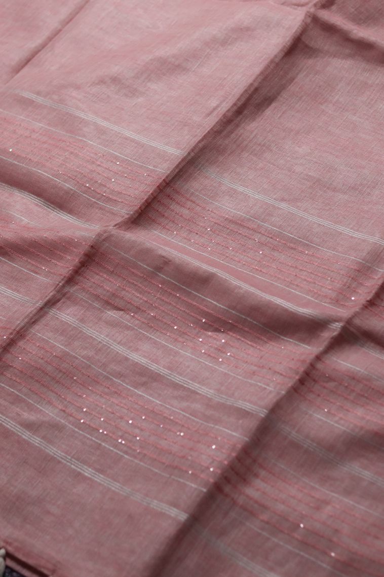 Festive Collection Linen Saree with Rich Solid Colour view 2