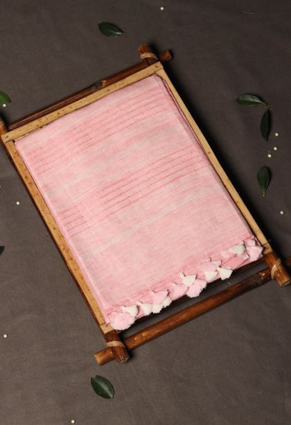 Festive Collection Linen Saree with Rich Solid Colour