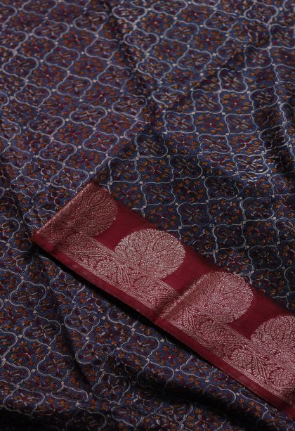 Festive Collection Chanderi Saree with Subtle Floral Motif Motifs