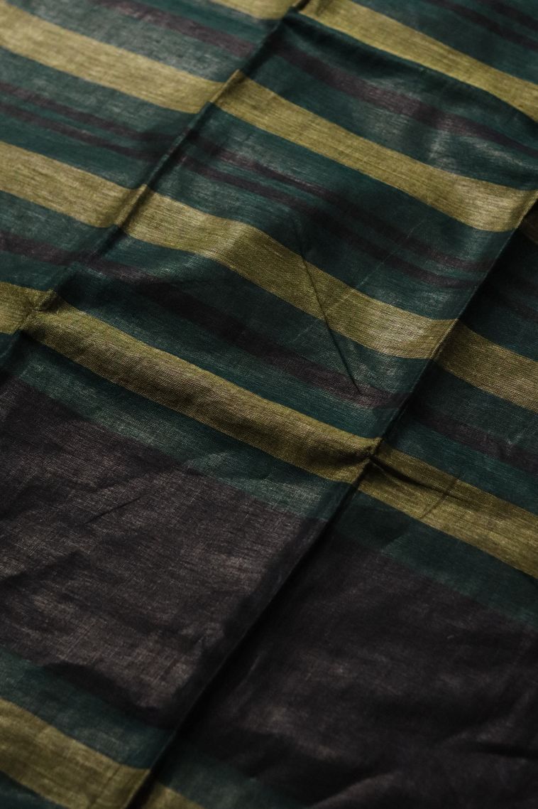 Office Wear Linen Saree with Elegant Stripes Finish view 4