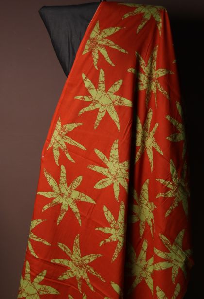 Elegant Mahogany Shade Mul Cotton Saree with Subtle Floral Detailing