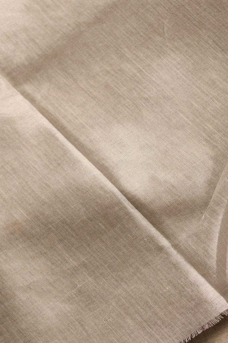 Traditional Solid Colour Linen Saree - Ideal for Office view 3