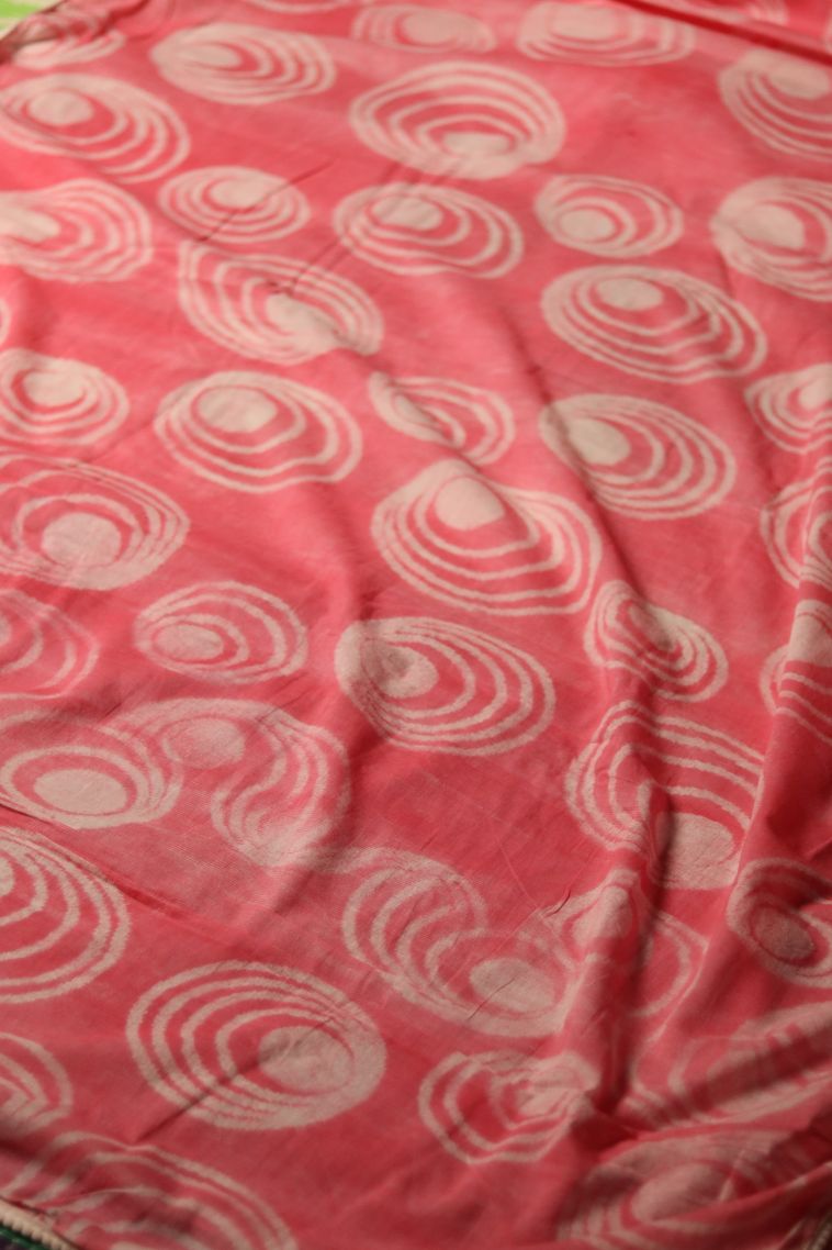 Mul Cotton Saree in Pink Shade view 2