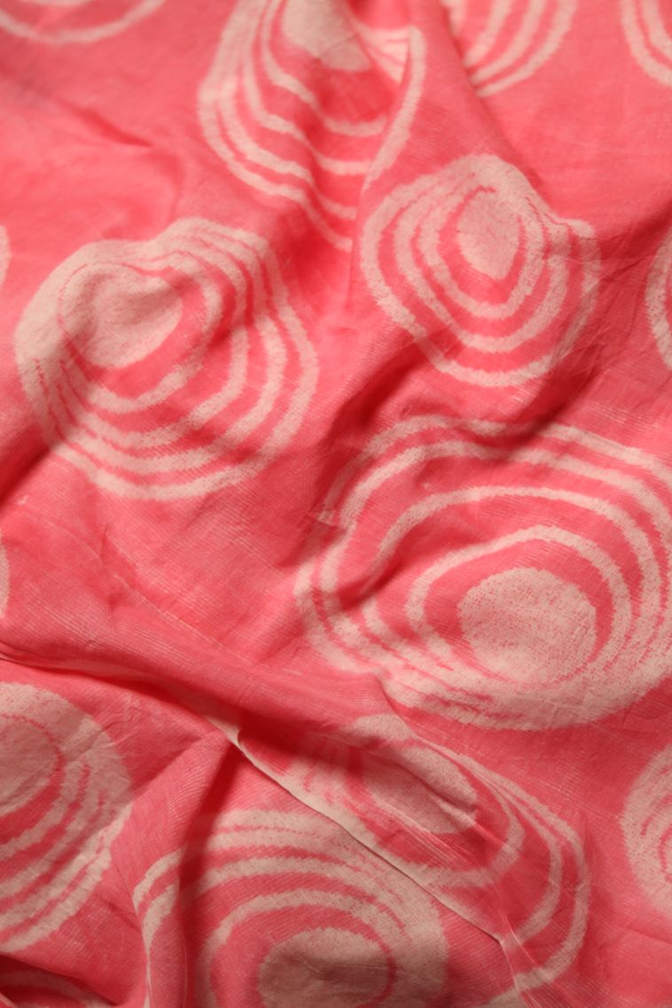 Mul Cotton Saree in Pink Shade view 3